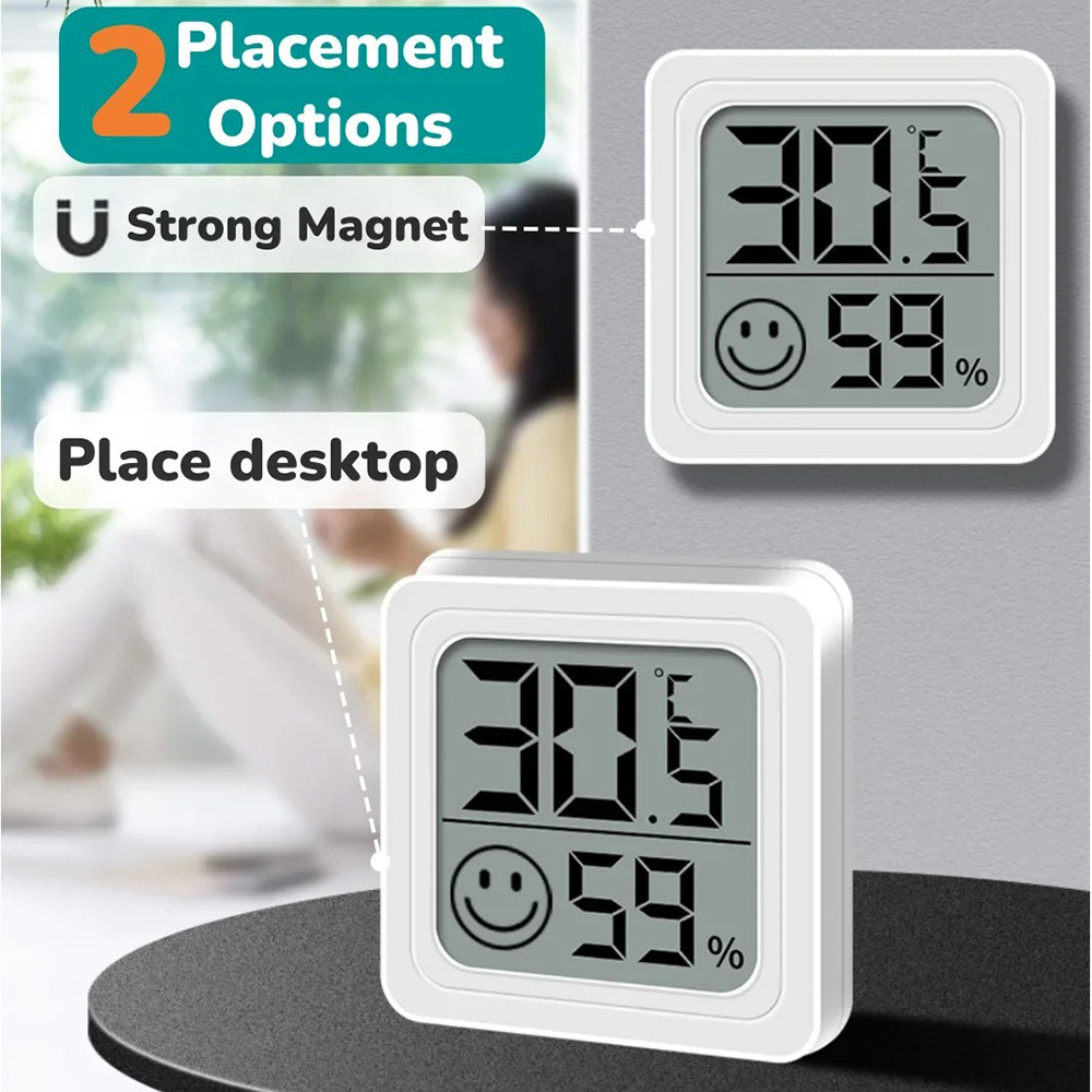Portable LCD Digital Thermomet - Weather Station Indoor 评论和价格