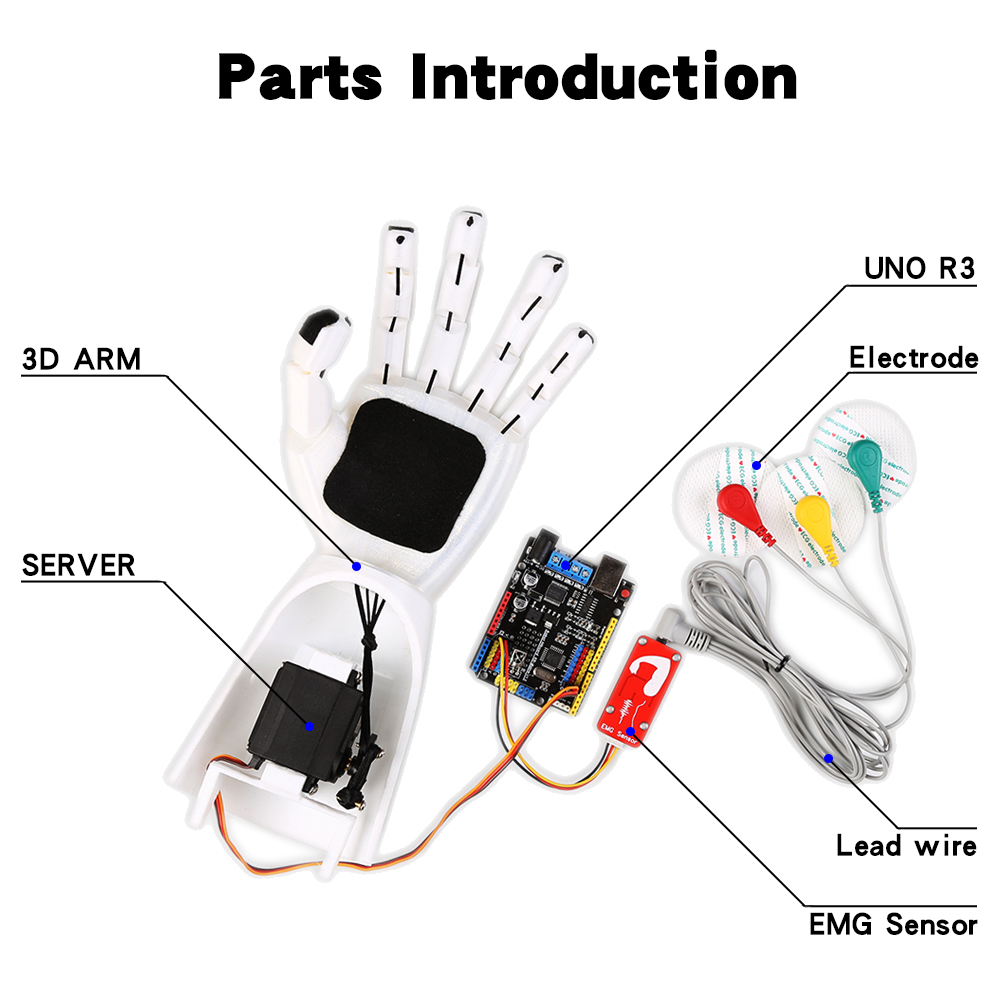 EMG Sensor Robotic Arm Electri - Science Robot 评论和价格