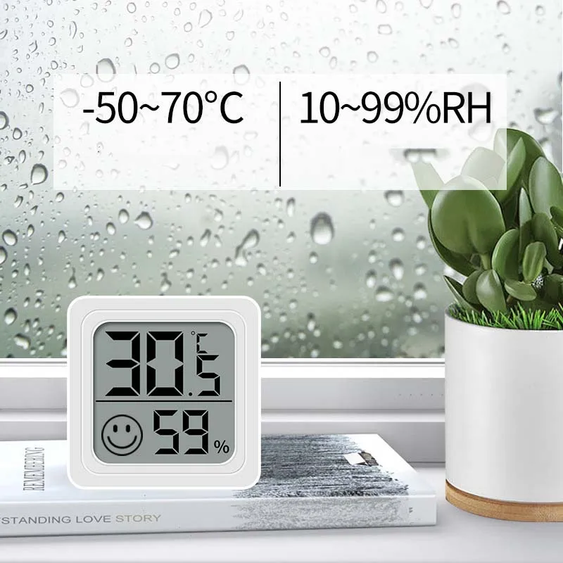 Mini LCD Digital Thermometer H - Weather Station Indoor 评论和价格