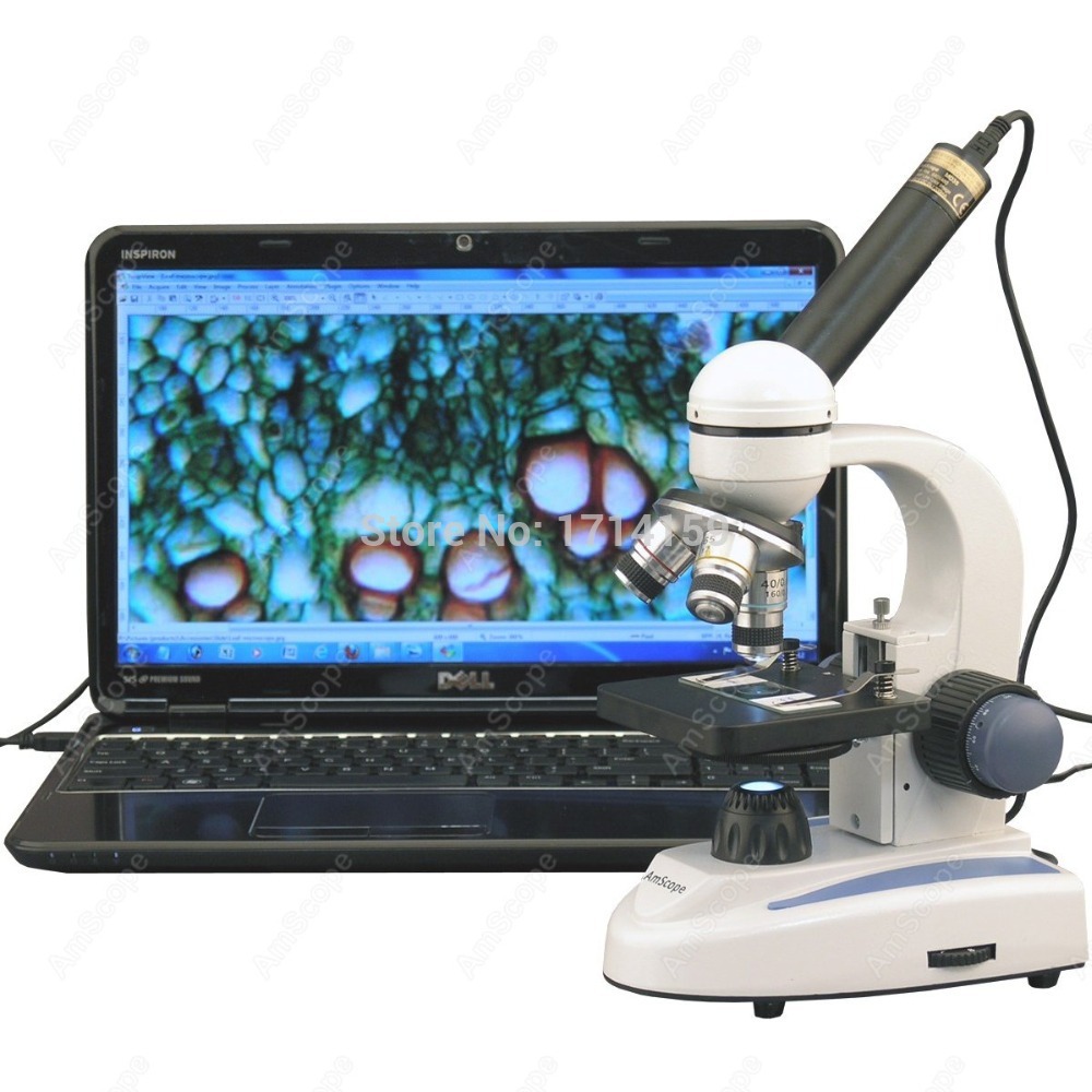 AmScope M158 Series 360-Degree - Amscope Microscope Compound 40X-1000X 评论和价格
