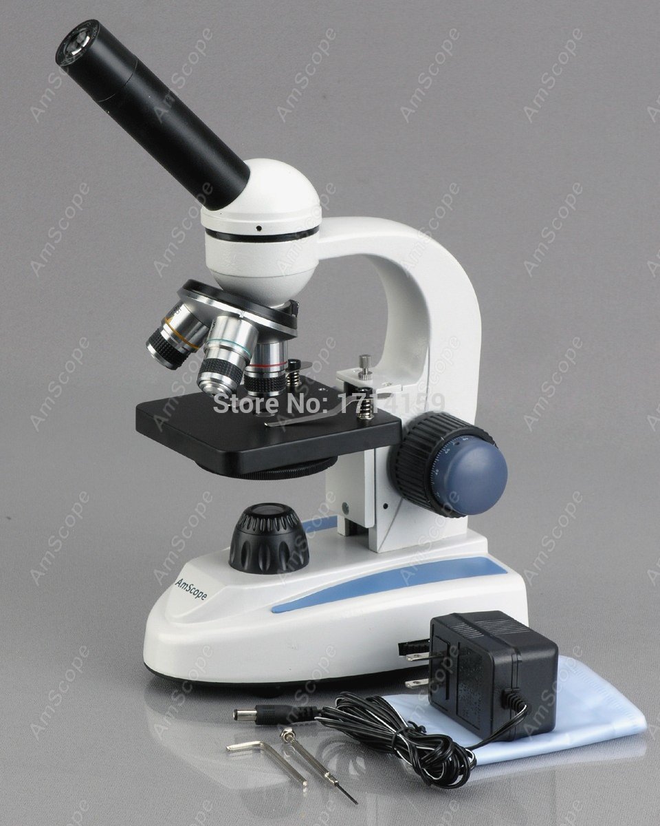 AmScope M158 Series 360-Degree - Amscope Microscope Compound 40X-1000X 评论和价格