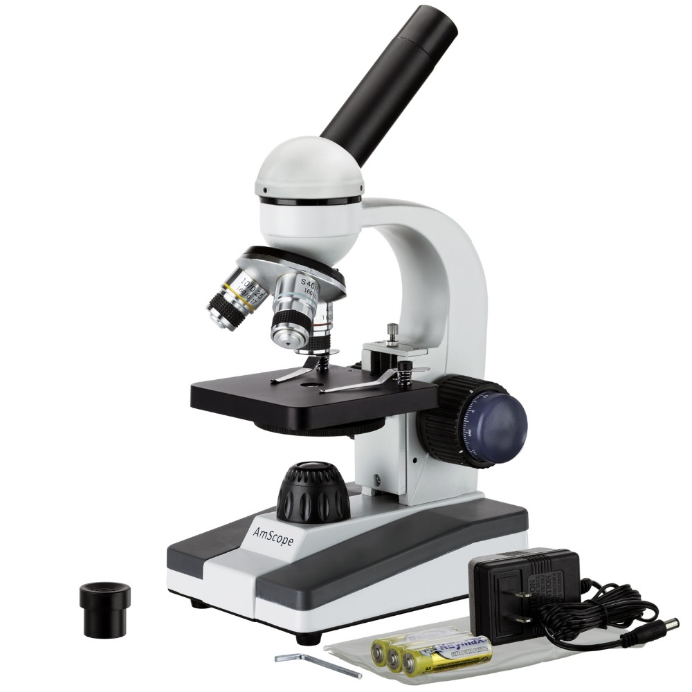 AmScope M150 Series Portable L - Microscope Compound 40X 评论和价格