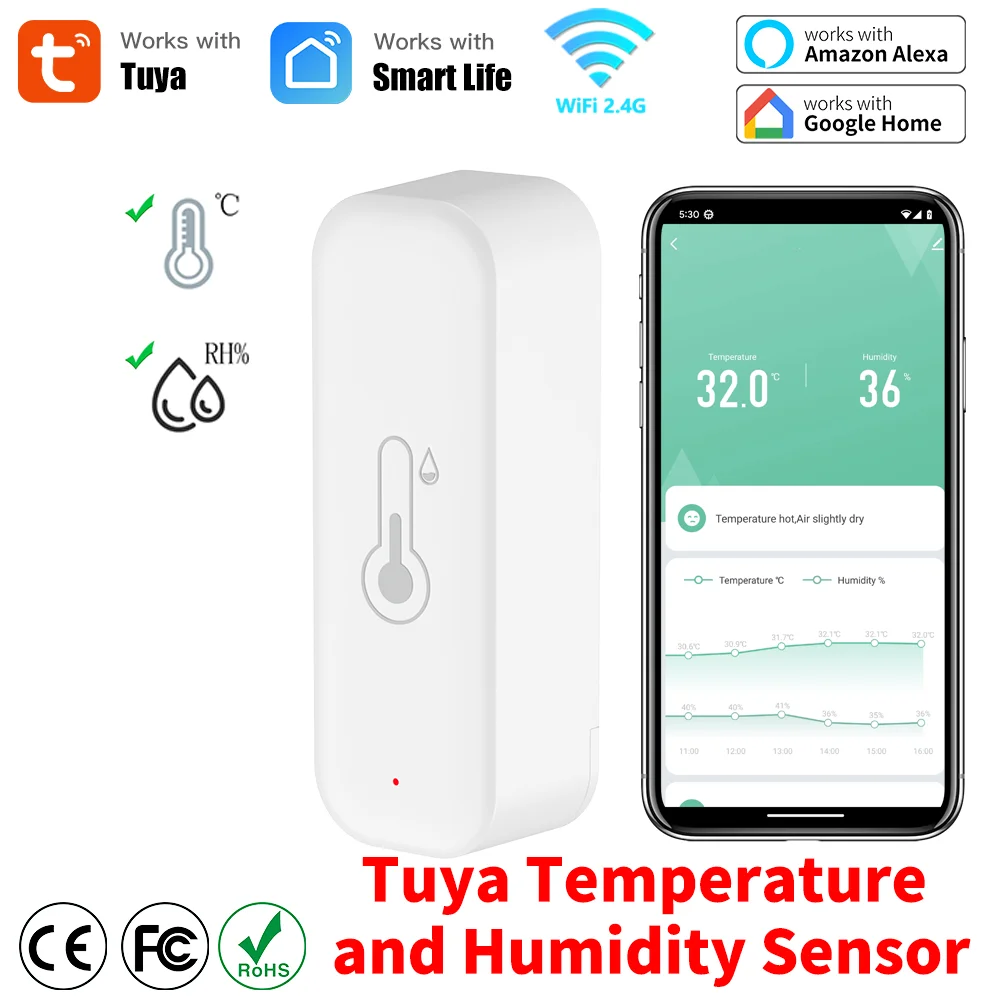 Tuya WiFi Temperature and Humi - Weather Station Indoor 评论和价格