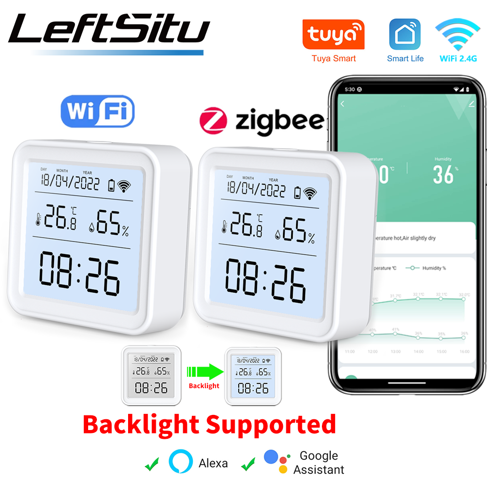 Tuya Zigbee WiFi Temperature H - Weather Station Indoor 评论和价格
