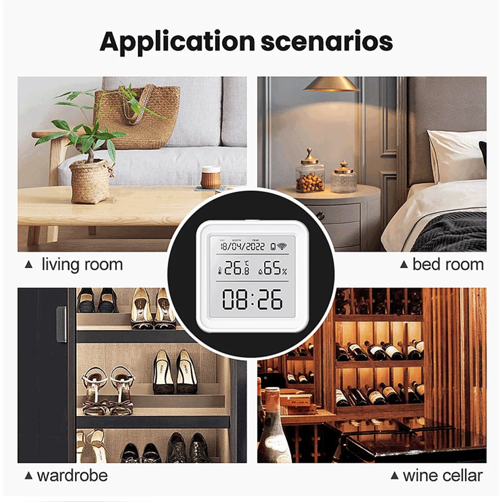 Tuya Zigbee WiFi Temperature H - Weather Station Indoor 评论和价格