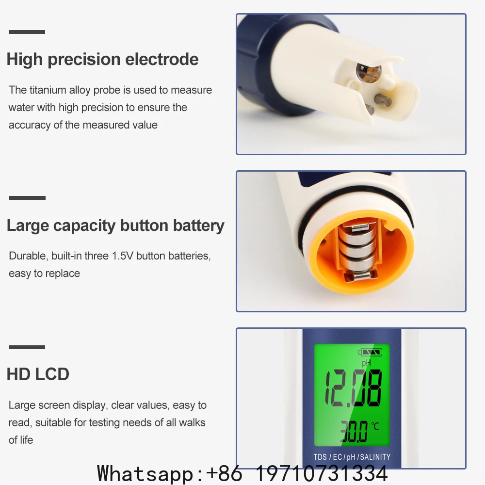 5 In 1 Digital PH Meter TDS EC - Water Testing Kit 评论和价格