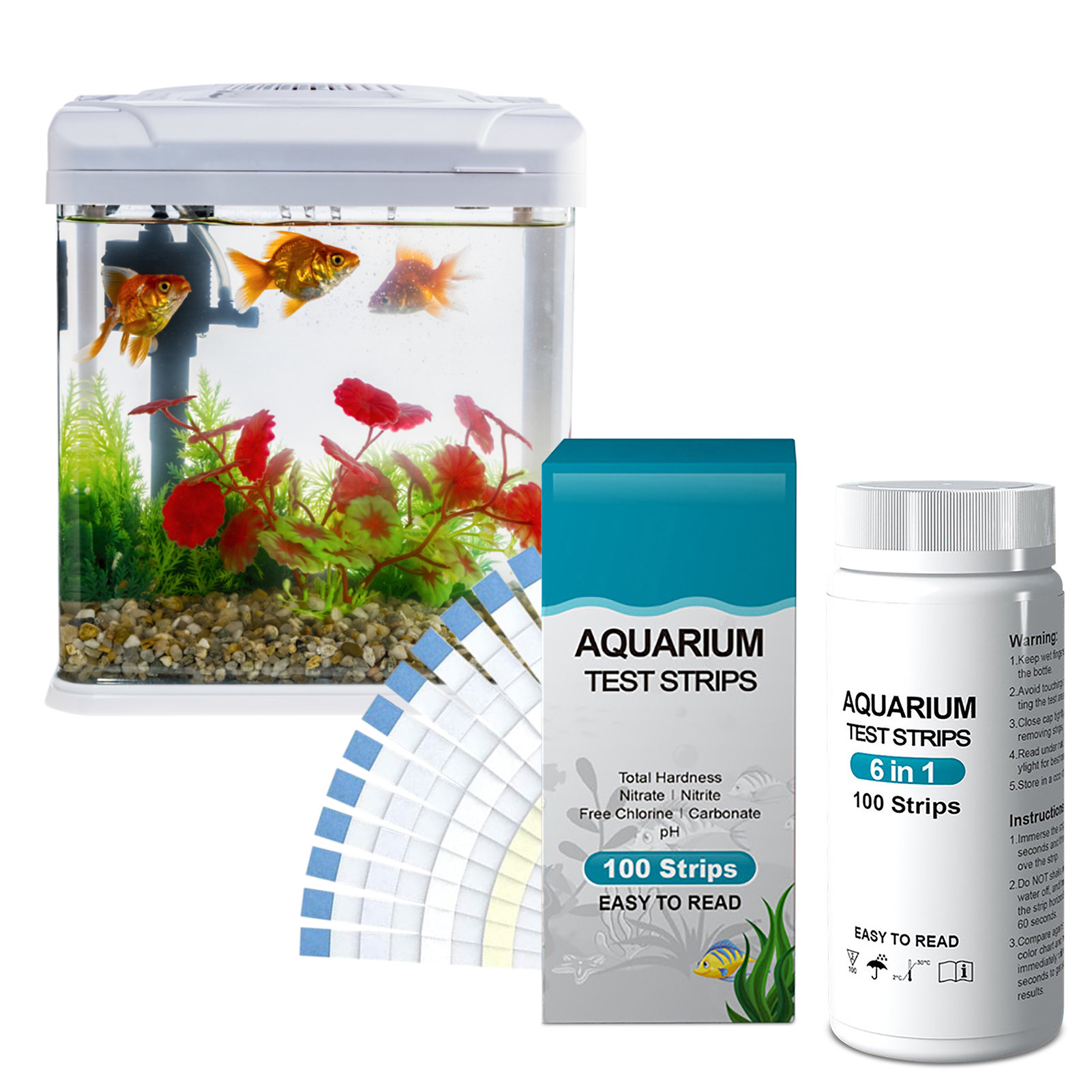 100pcs 6-in-1 Water Quality Te - Water Testing Kit 评论和价格