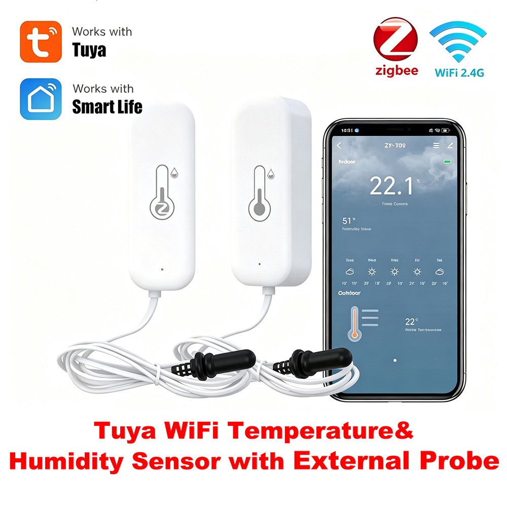 Tuya Zigbee WiFi Temperature H - Weather Station Indoor 评论和价格