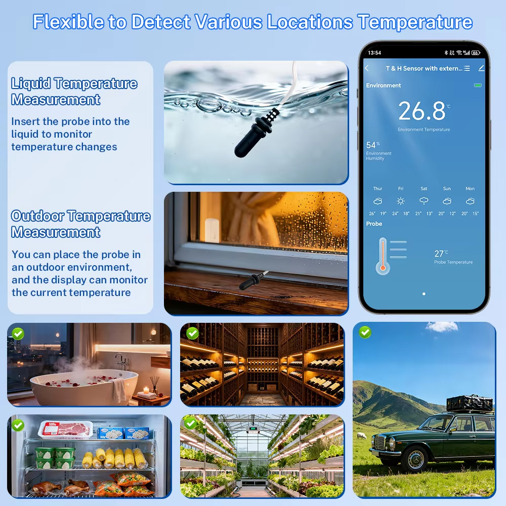 Tuya Zigbee WiFi Temperature H - Weather Station Indoor 评论和价格