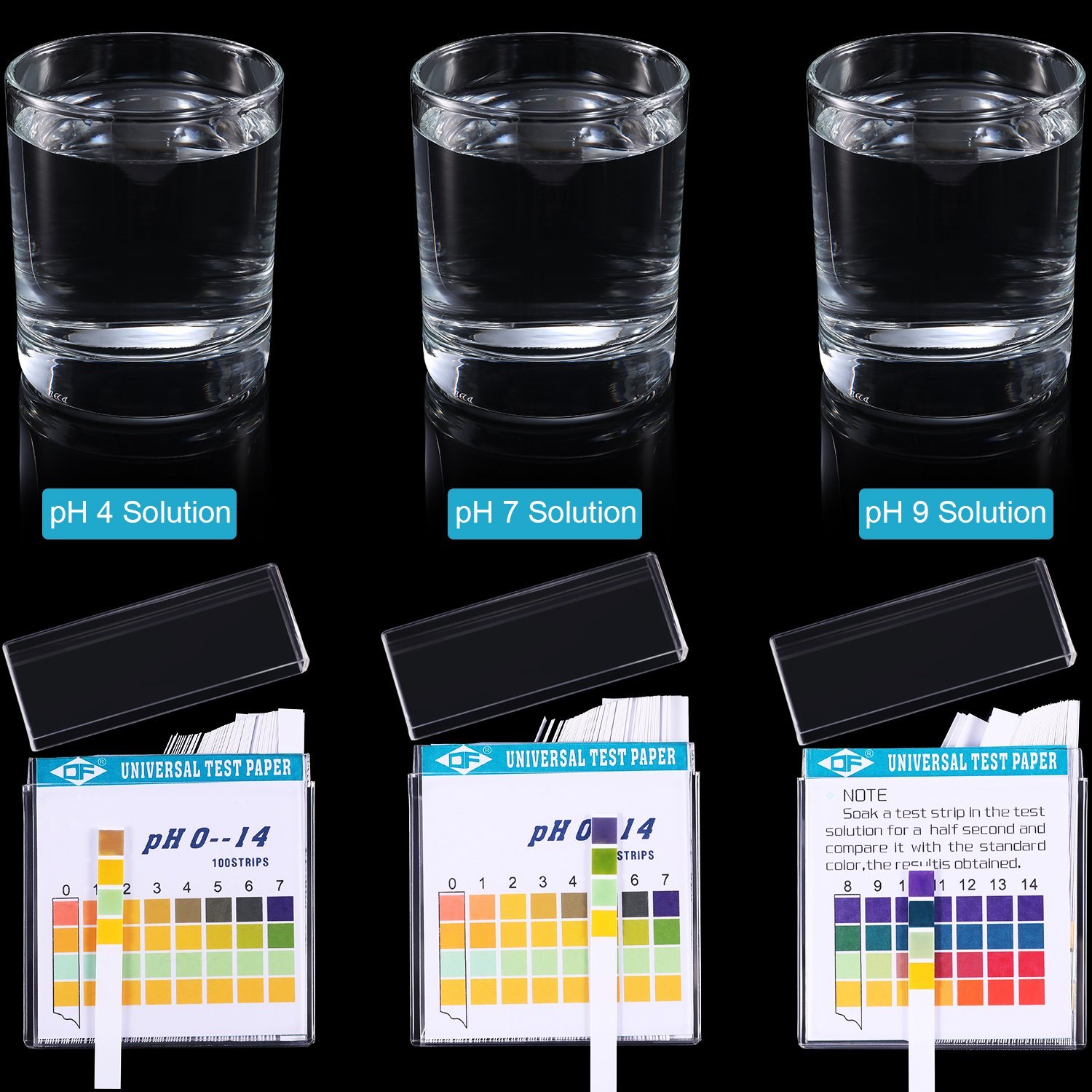 100 Strips 0-14 PH Alkaline Ac - Water Testing Kit 评论和价格