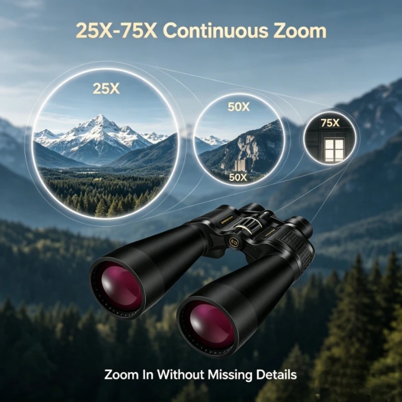 BORWOLF 25-75X70 Large Objecti - National Geographic Telescope 70Mm 评论和价格