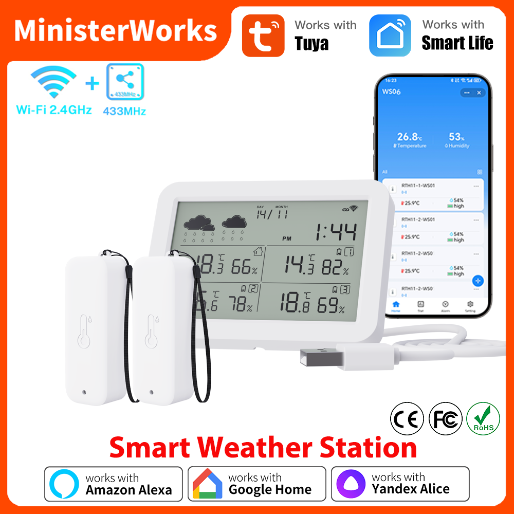 Tuya WiFi Weather Station RF43 - Weather Station Indoor 评论和价格