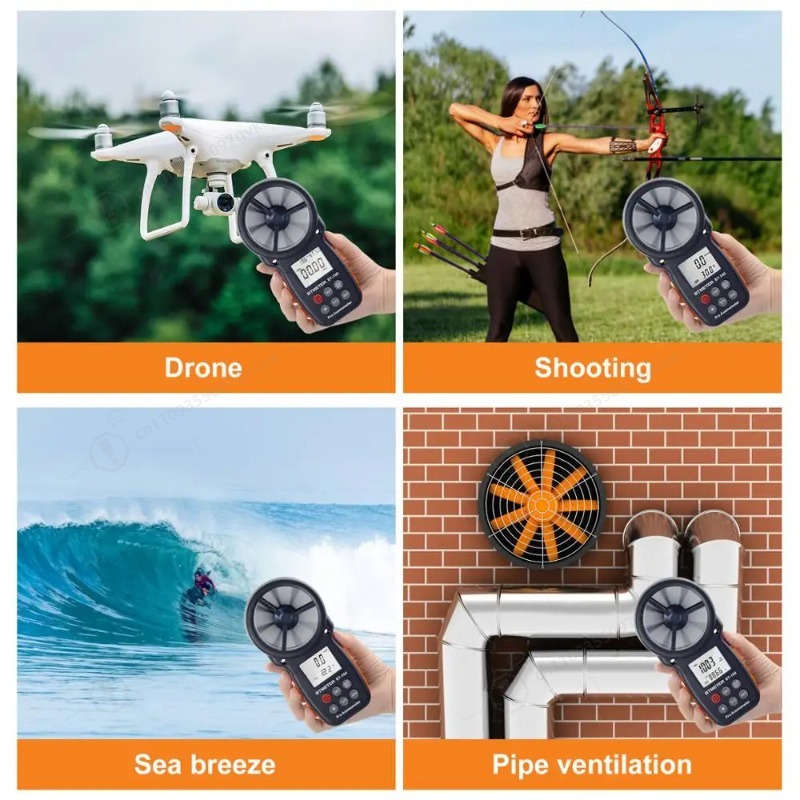 BT-100 Digital Anemometer Hand - Anemometer Wind Speed 评论和价格