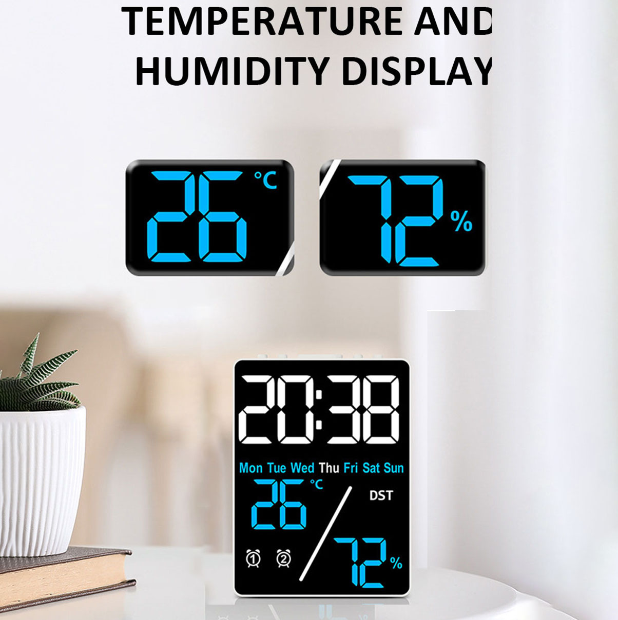 Multifunctional Large Screen D - Weather Station Indoor 评论和价格